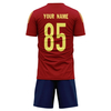 Custom Spain Team Football Suits Personalized Design Print on Demand Soccer Jerseys