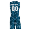Custom Full Sublimation College Basketball Jersey Uniforms Set OEM Service Print on Demand Basketball Suits