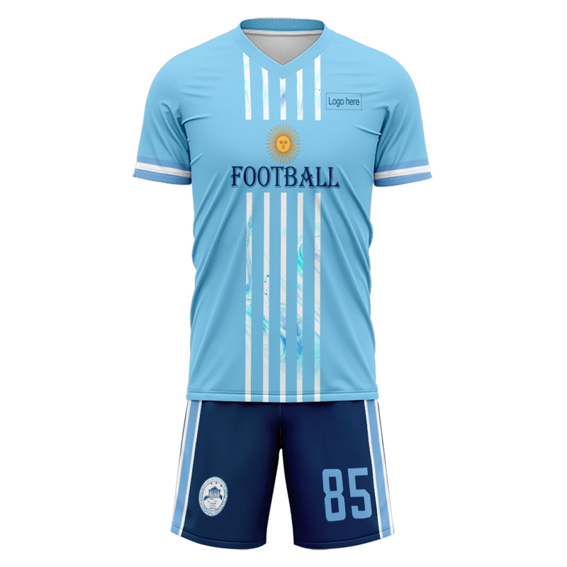 Custom Argenti Team Football Suits Personalized Design Print on Demand Soccer Jerseys