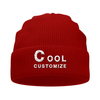 Customize Beanie Hats Personalized Design Knitted Caps Printed Soft Warm Hat Unisex for Youth Winter