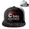 Customize Straight Snapback Hats Print on Demand Fashion Flat Brim Bill Embroidery LOGO Baseball Cap