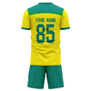 Custom Brazil Team Football Suits Personalized Design Print on Demand Soccer Jerseys
