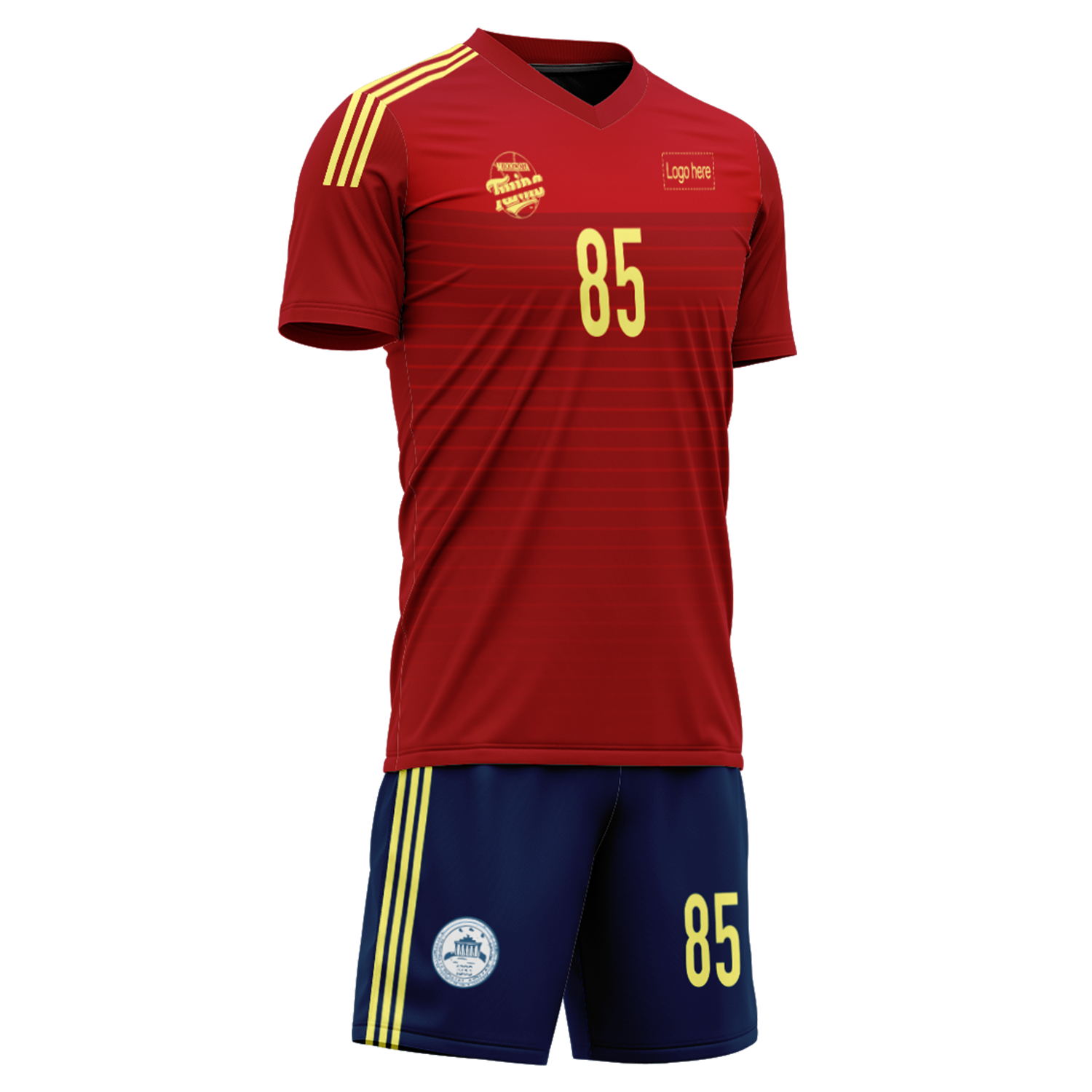 Custom Spain Team Football Suits Personalized Design Print on Demand Soccer Jerseys