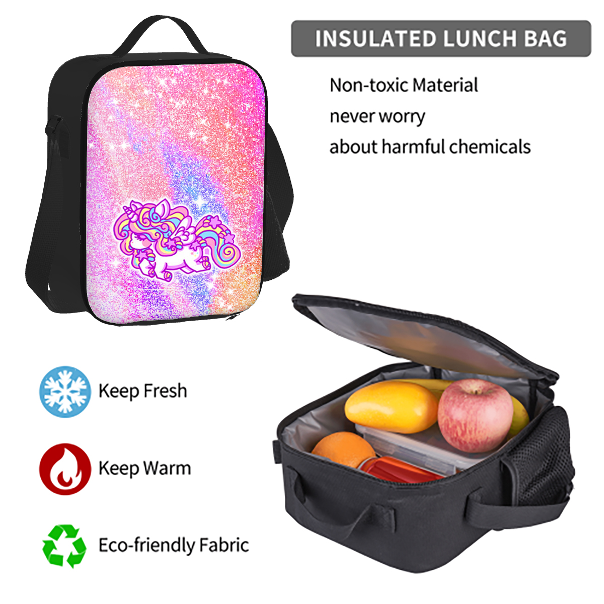 Travel Drop Shipping Events Packbacks Personalized Design Print on Demand Lunch Bags