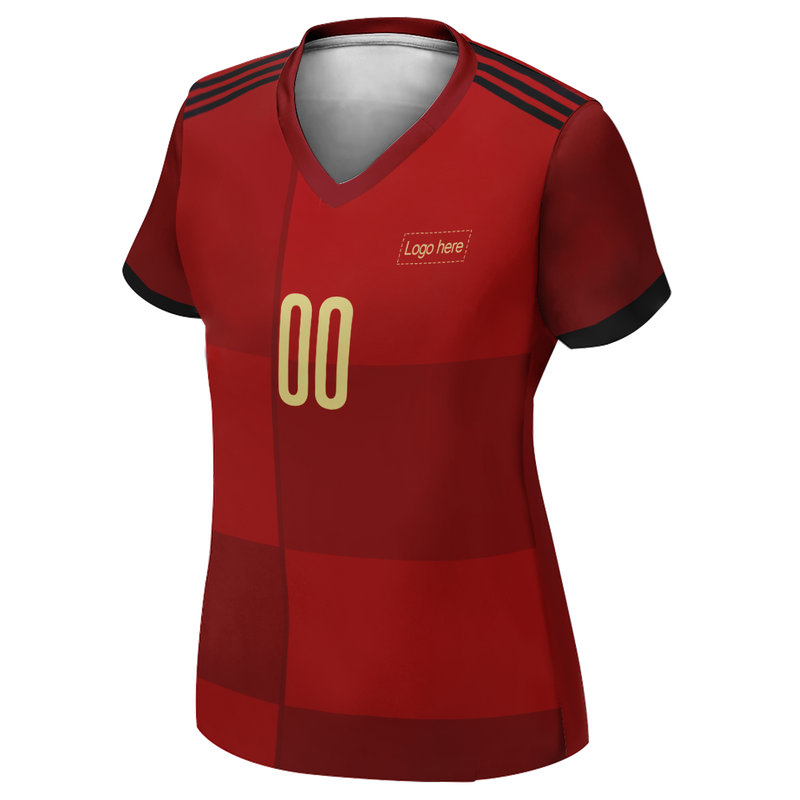 Women's Authentic Spain World Cup Custom Soccer Jersey With Logo