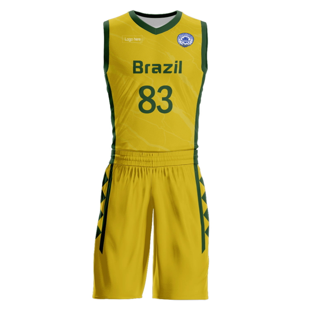 Custom Brazil Team Basketball Suits