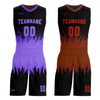 Wholesale Custom Sublimation Printing Short Sleeve Sportswear Competitive Reversible Basketball Jersey