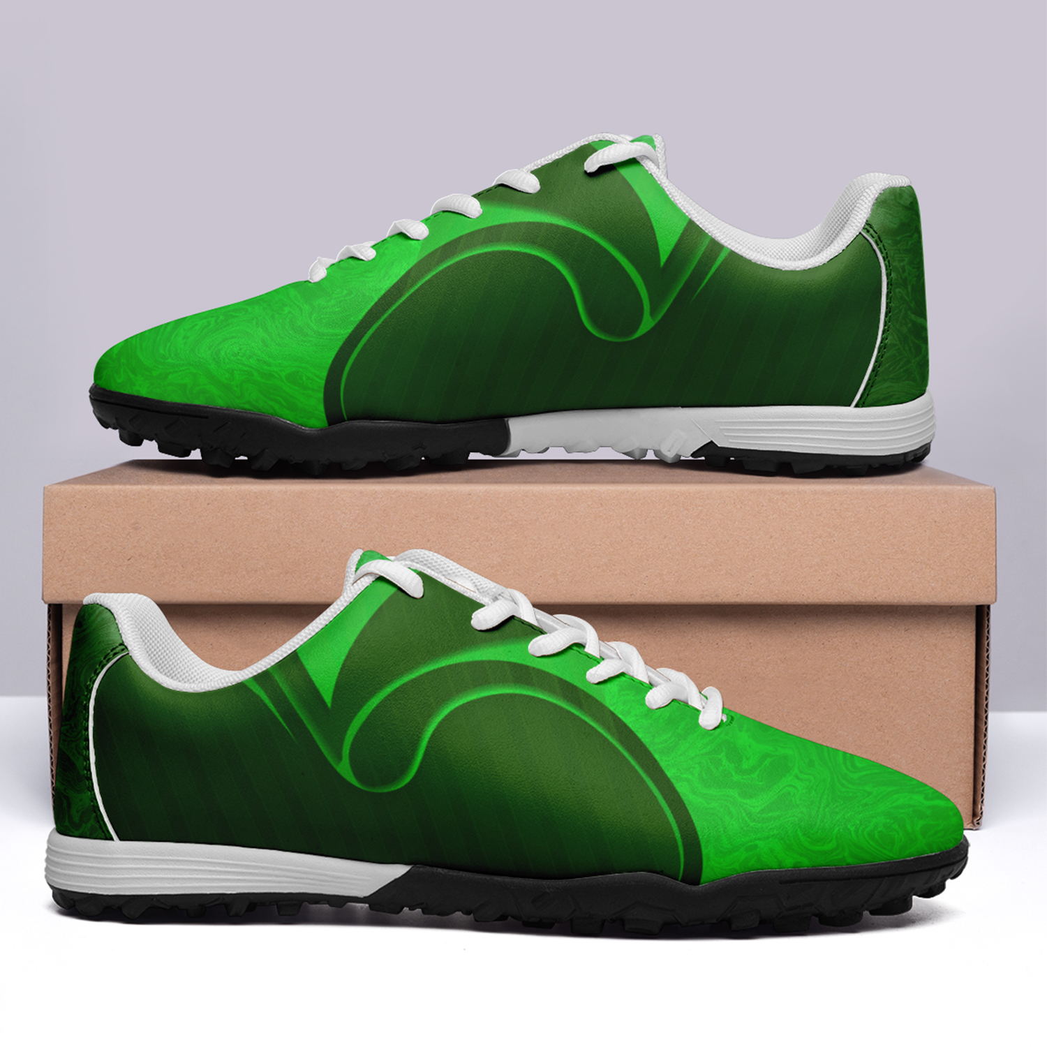 Custom Algeria Team Soccer Shoes Personalized Design Printing POD Football Shoes
