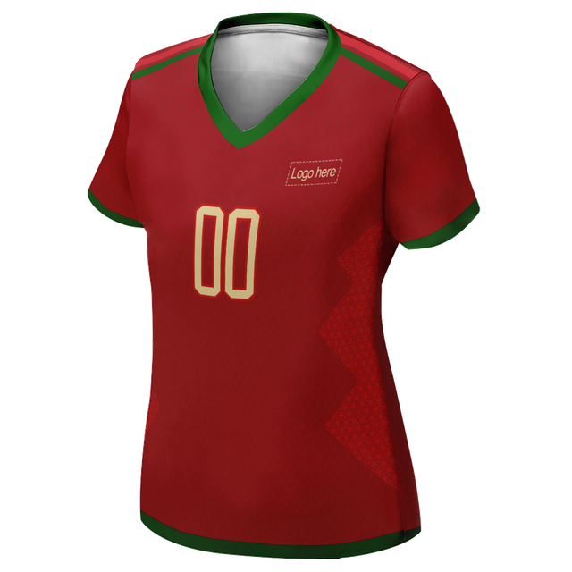Women's Cool Portugal World Cup Custom Soccer Jersey With Logo