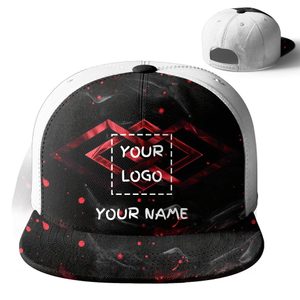 Customize Straight Snapback Hats Print on Demand Fashion Flat Brim Bill Embroidery LOGO Baseball Cap